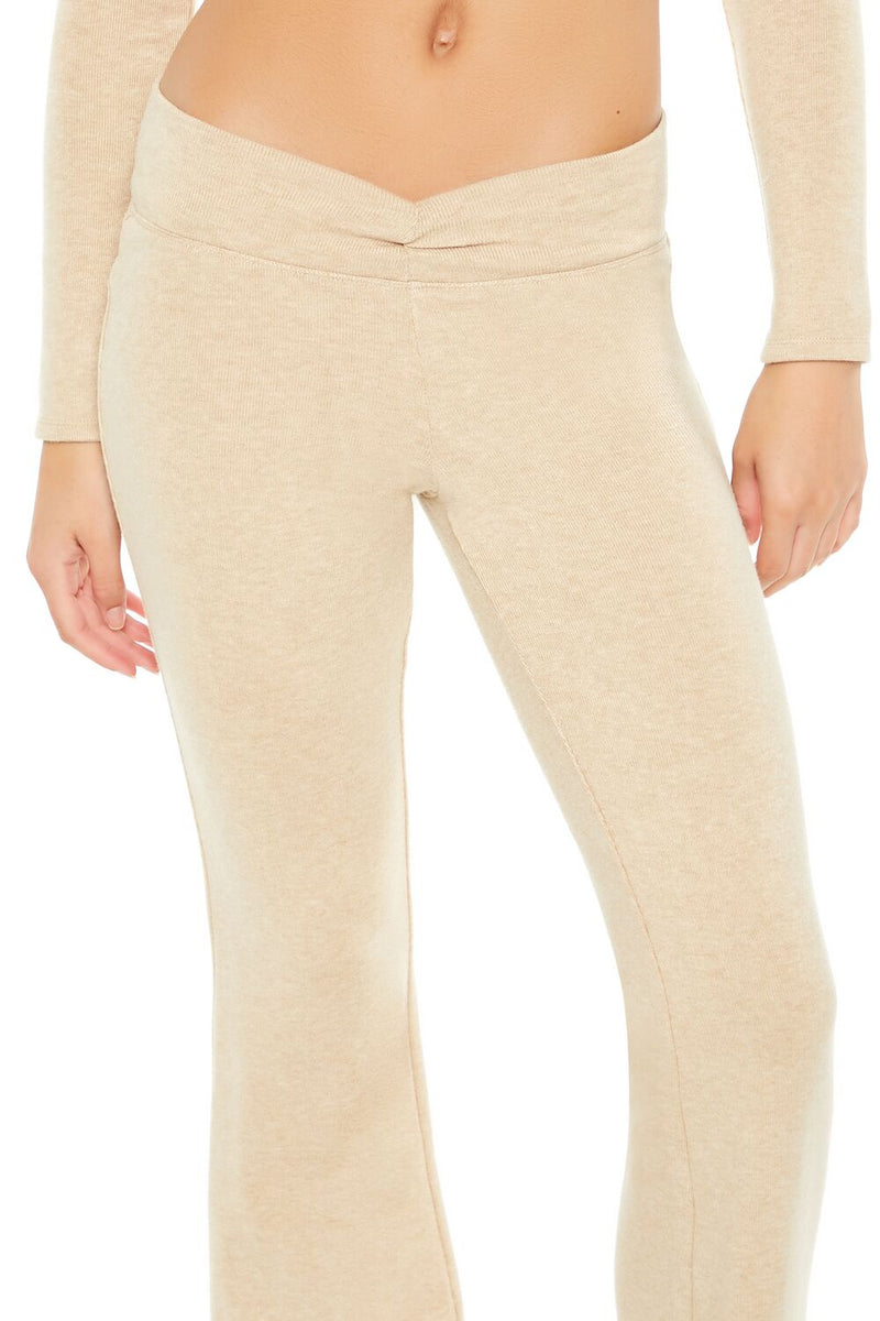 Forever 21 Mid-Rise V-Cut Flare Pants