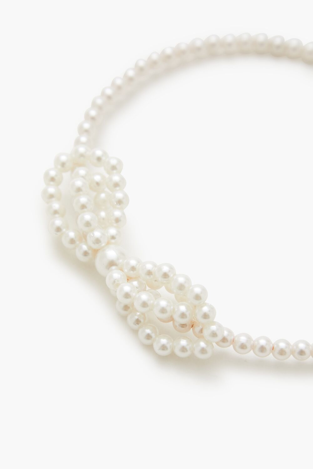 Forever 21 Faux Pearl Knot Headband