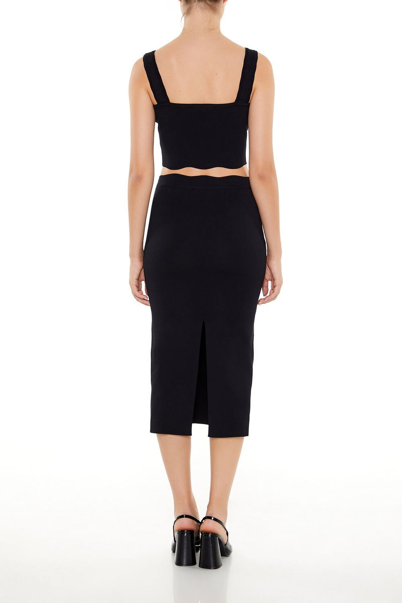 Forever 21 Sweater-Knit Midi Skirt