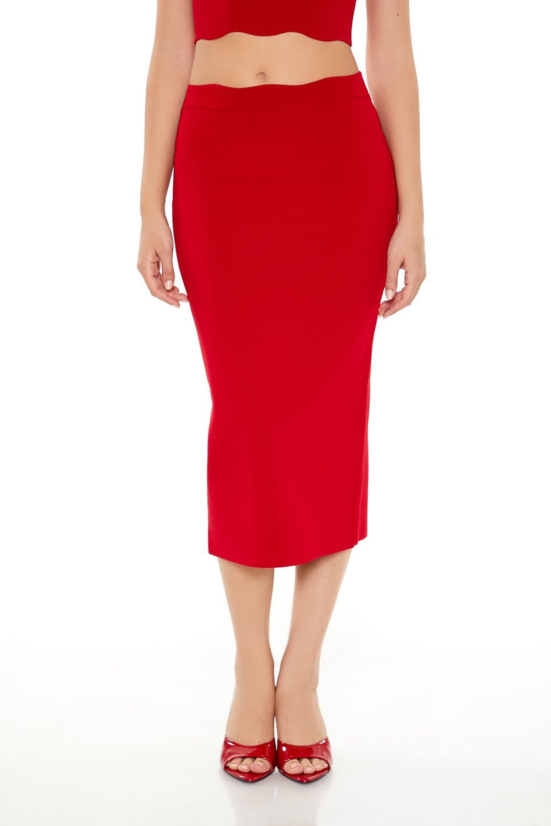 Forever 21 Sweater-Knit Midi Skirt
