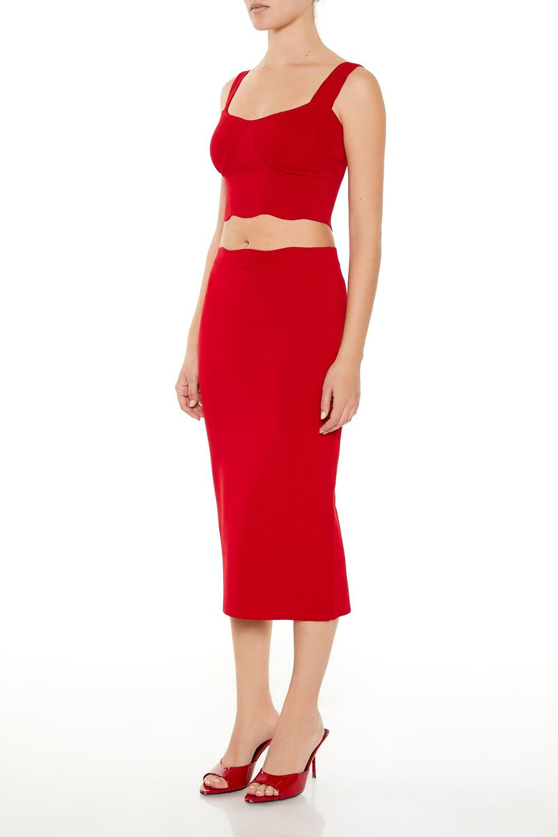Forever 21 Sweater-Knit Midi Skirt