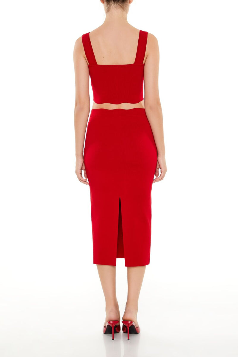 Forever 21 Sweater-Knit Midi Skirt