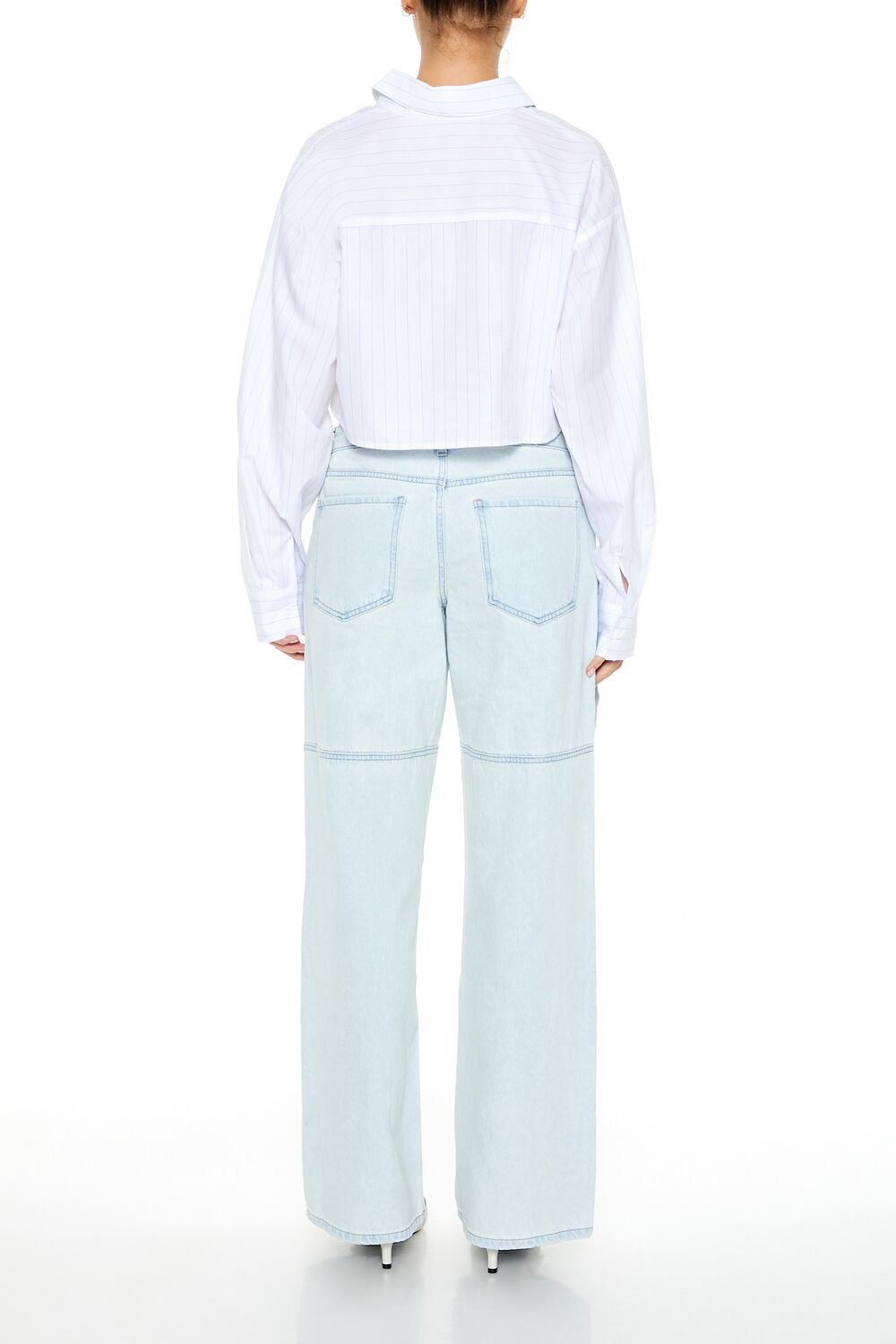 Forever 21 Low-Rise Baggy Utility Jeans