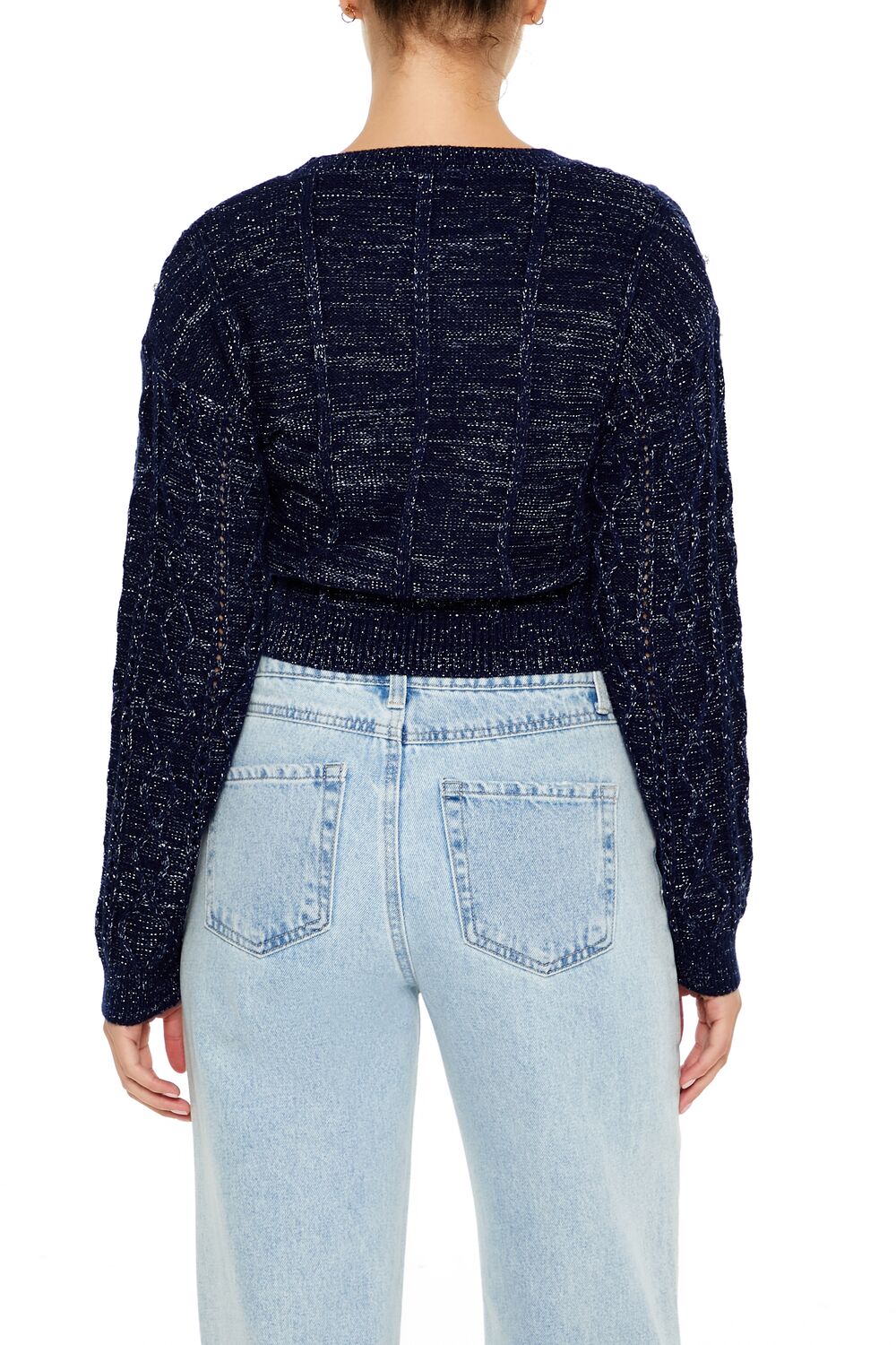 Forever 21 Glitter Knit Rhinestone Sweater