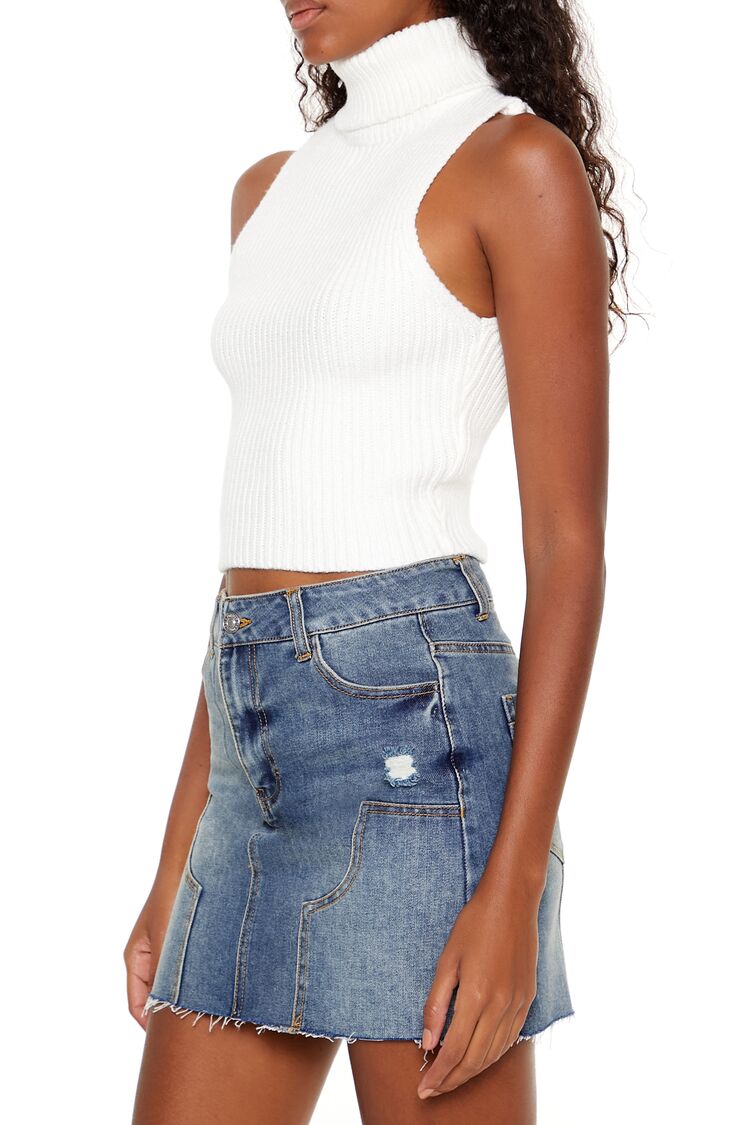 Forever 21 Turtleneck Sweater-Knit Tank Top