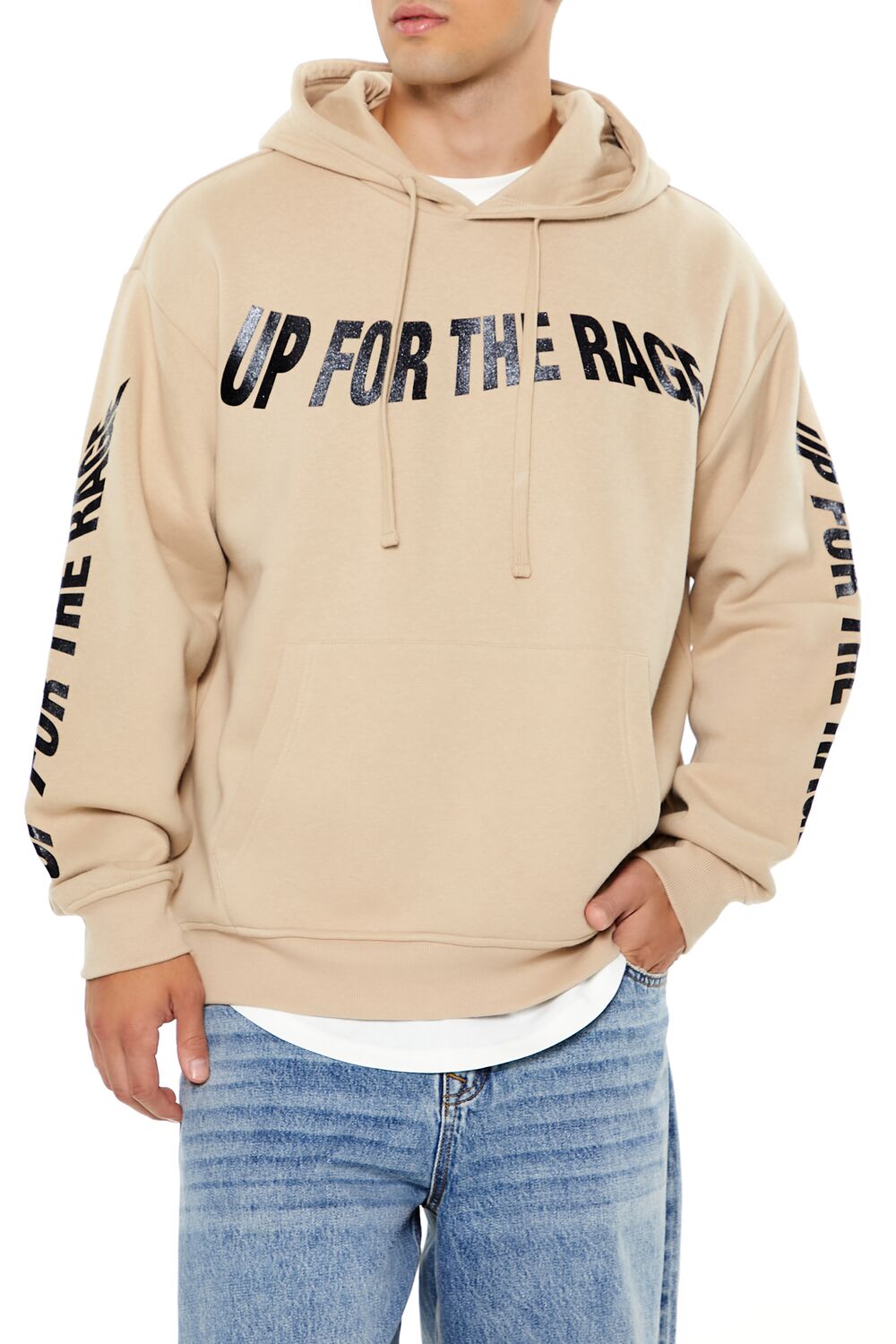 Forever 21 Up For The Rage Graphic Hoodie