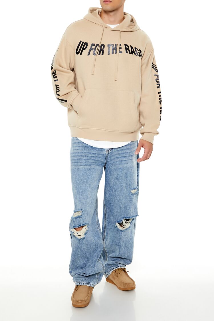 Forever 21 Up For The Rage Graphic Hoodie