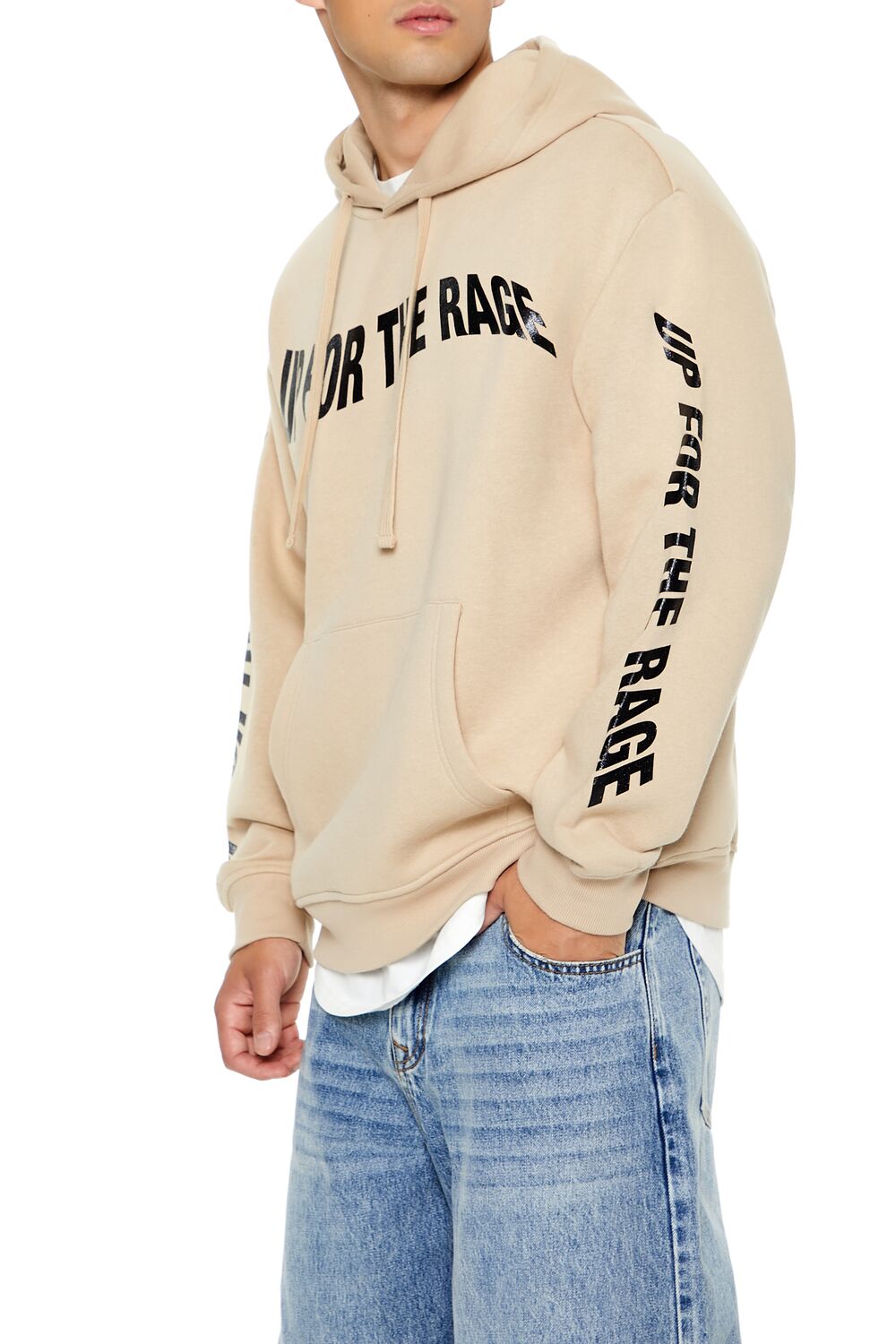 Forever 21 Up For The Rage Graphic Hoodie
