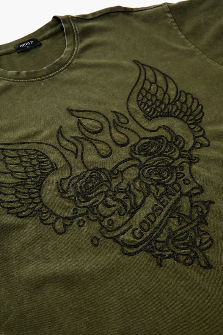 Forever 21 Winged Graphic Oversized Tee