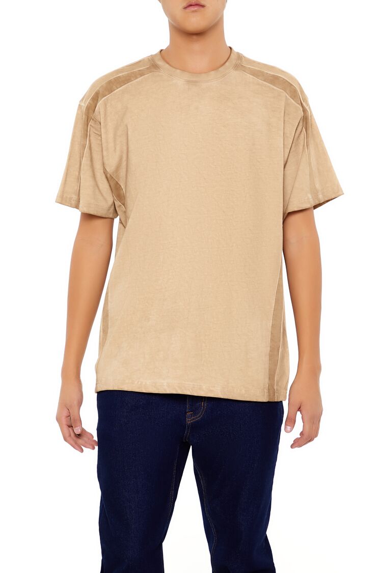 Forever 21 Textured Crew Neck Tee
