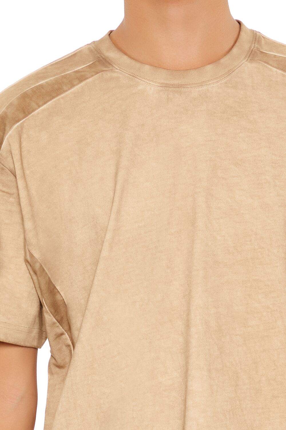Forever 21 Textured Crew Neck Tee