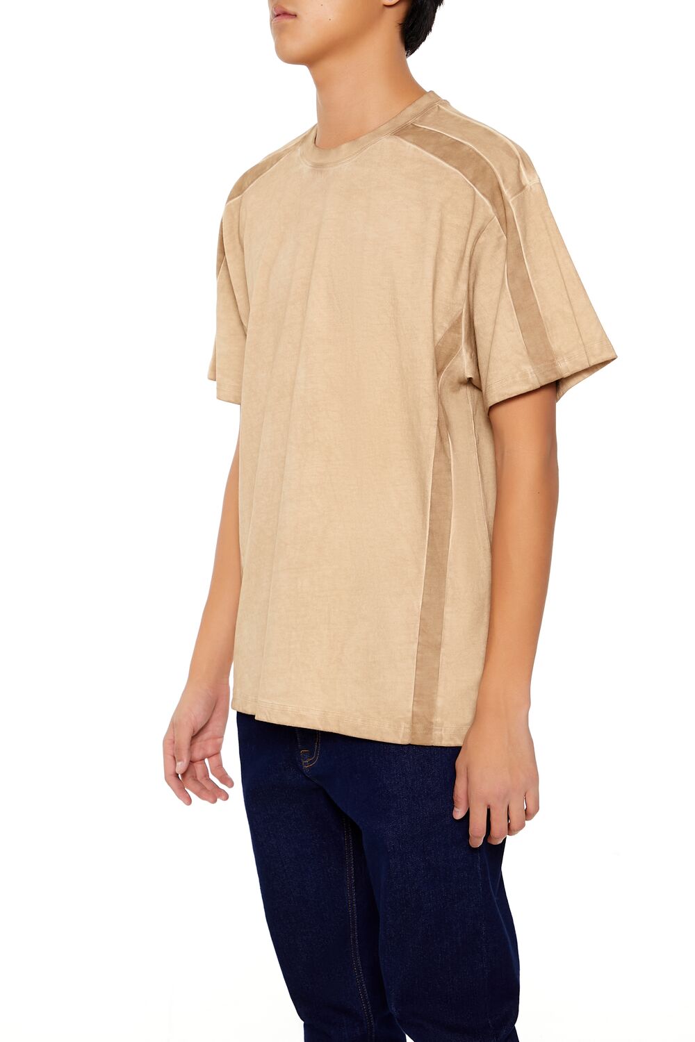 Forever 21 Textured Crew Neck Tee