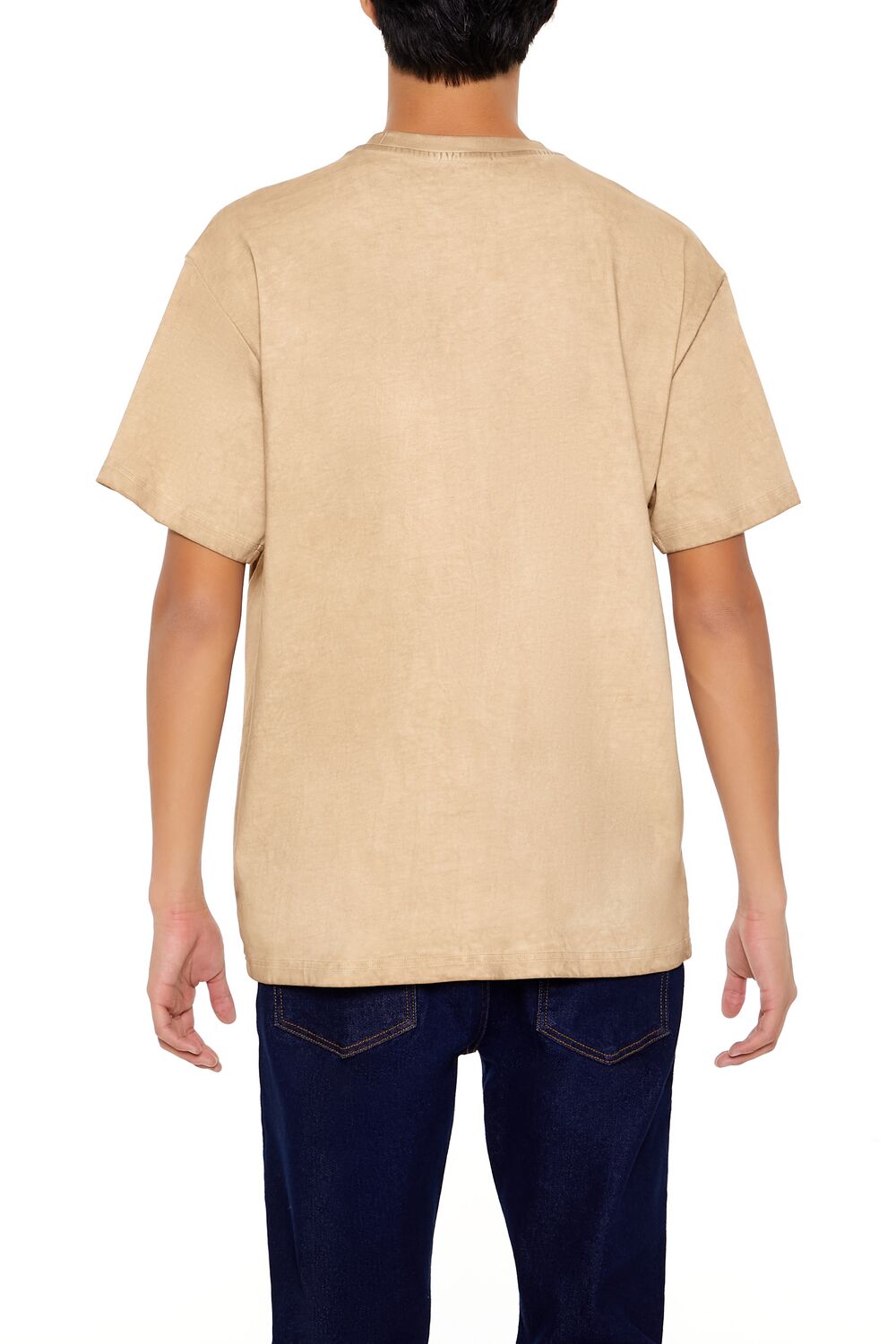 Forever 21 Textured Crew Neck Tee