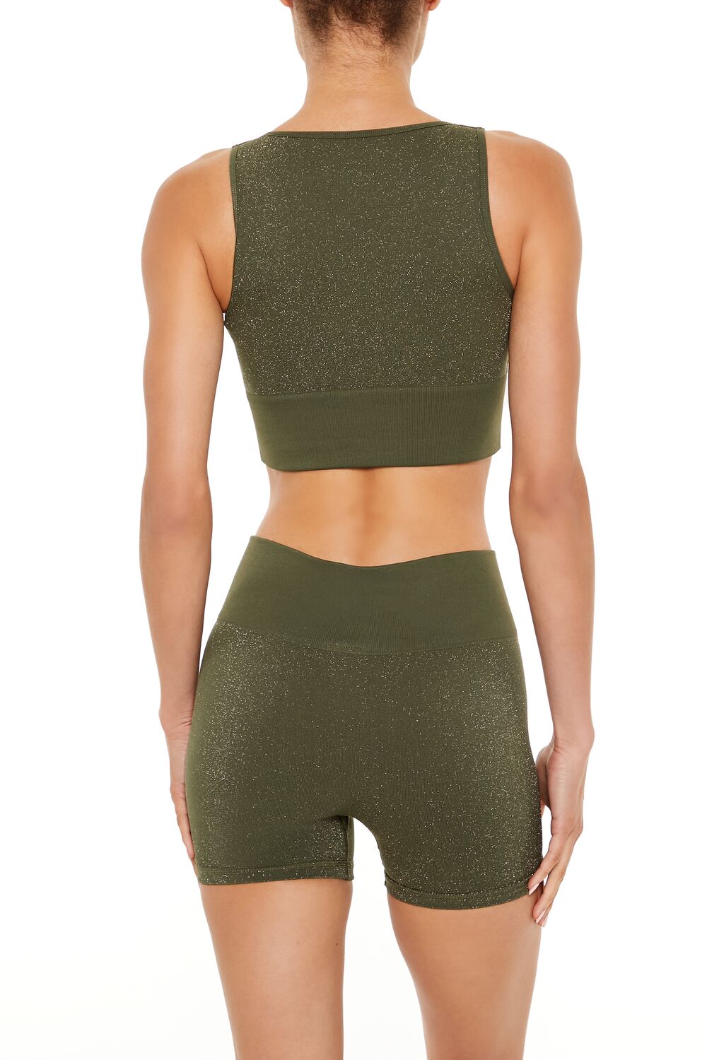 Forever 21 Active Seamless Glitter Sports Bra