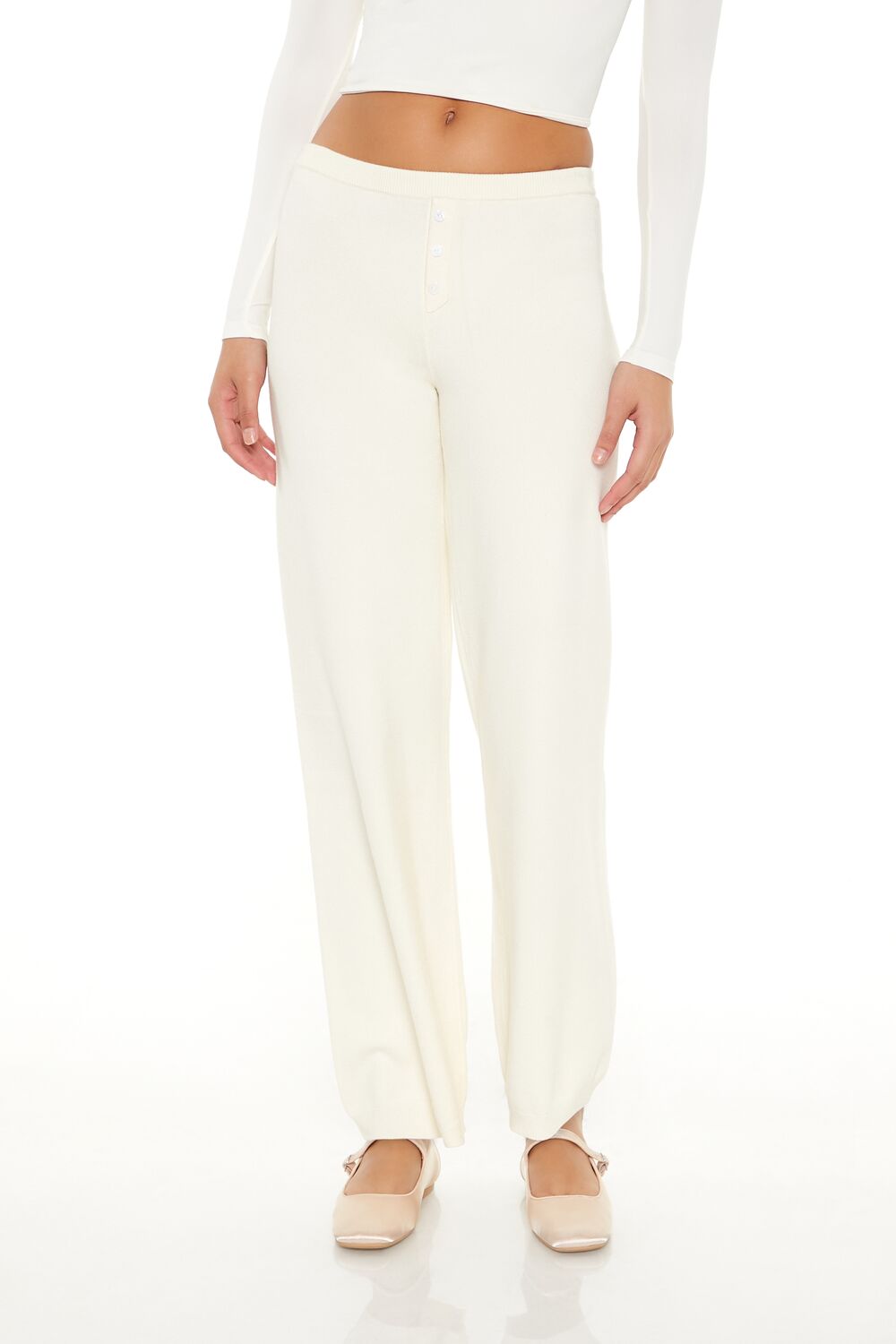 Forever 21 Wide-Leg Knit Pants