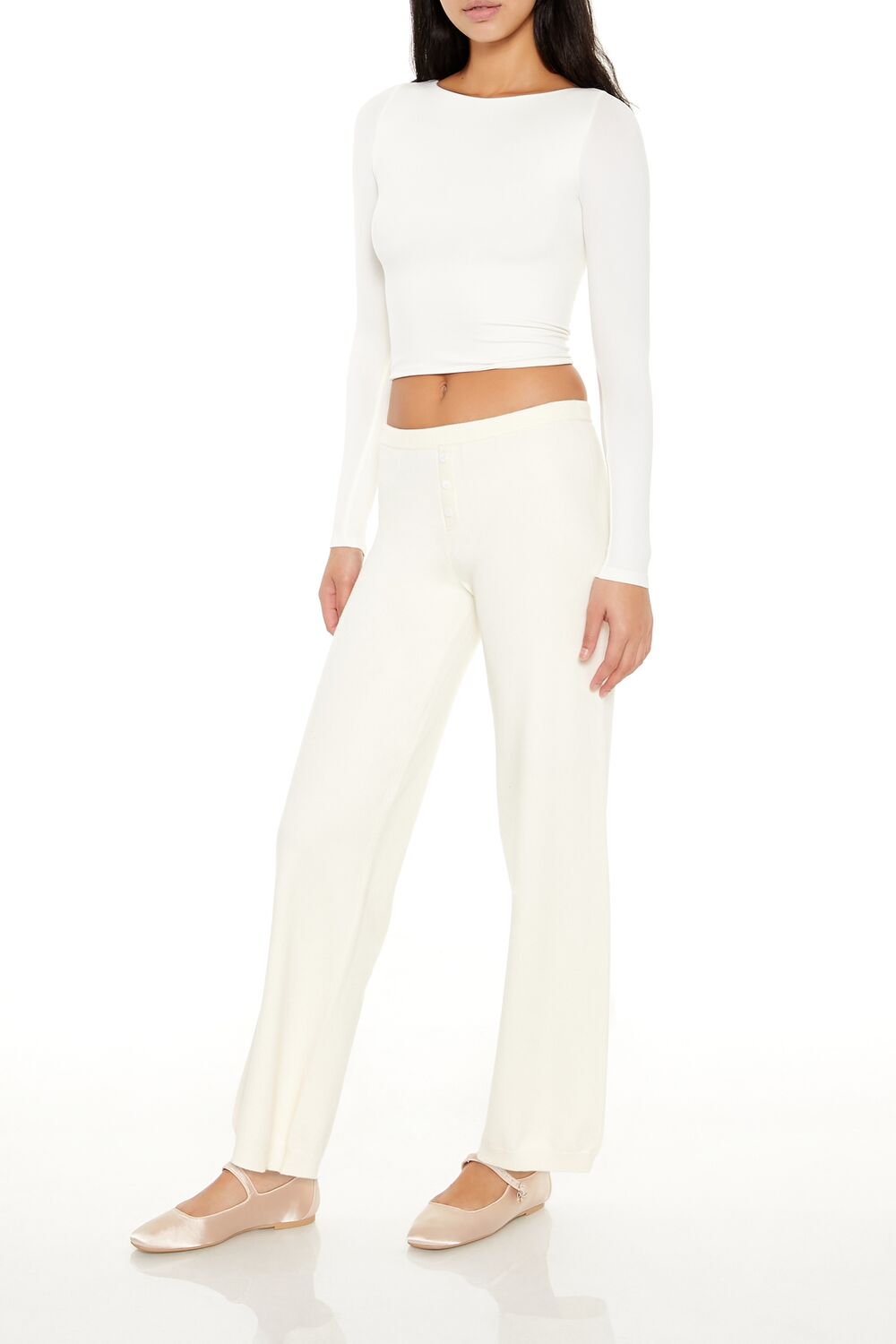 Forever 21 Wide-Leg Knit Pants