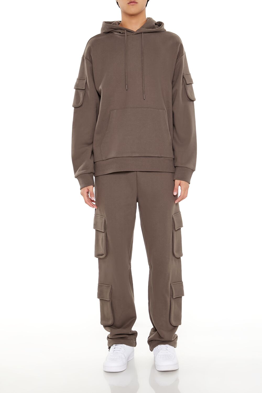 Forever 21 Utility Pocket Pullover Hoodie