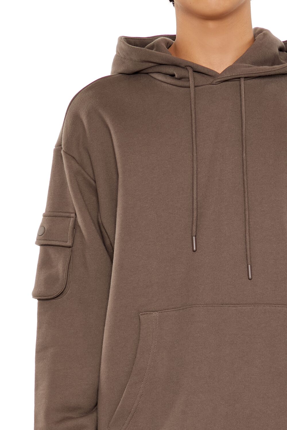 Forever 21 Utility Pocket Pullover Hoodie