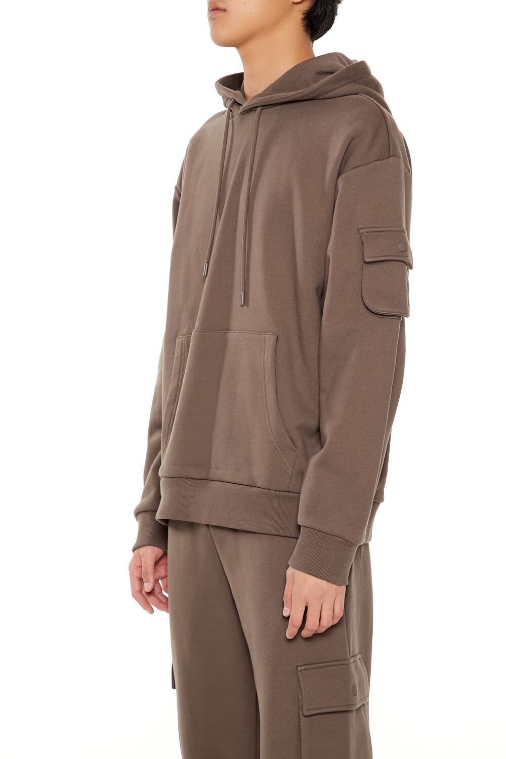 Forever 21 Utility Pocket Pullover Hoodie