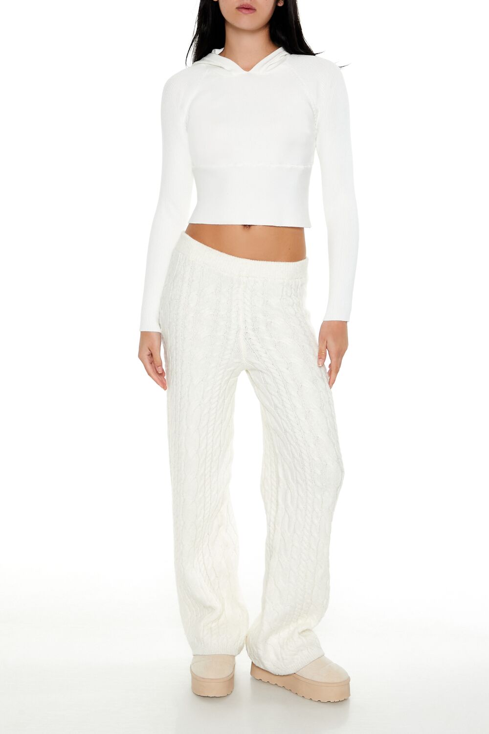 Forever 21 Hooded Raglan Sweater