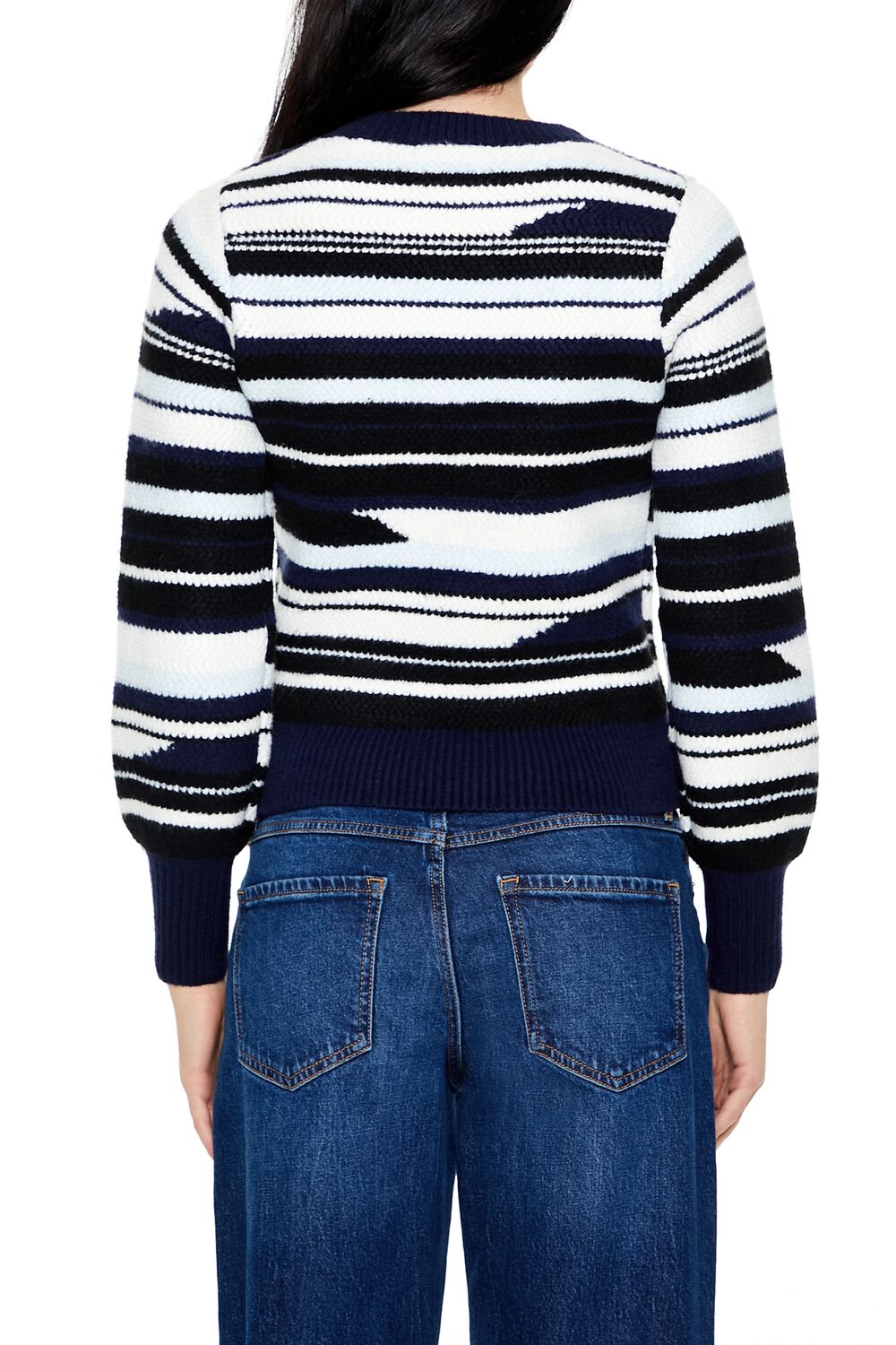 Forever 21 Abstract Striped Sweater