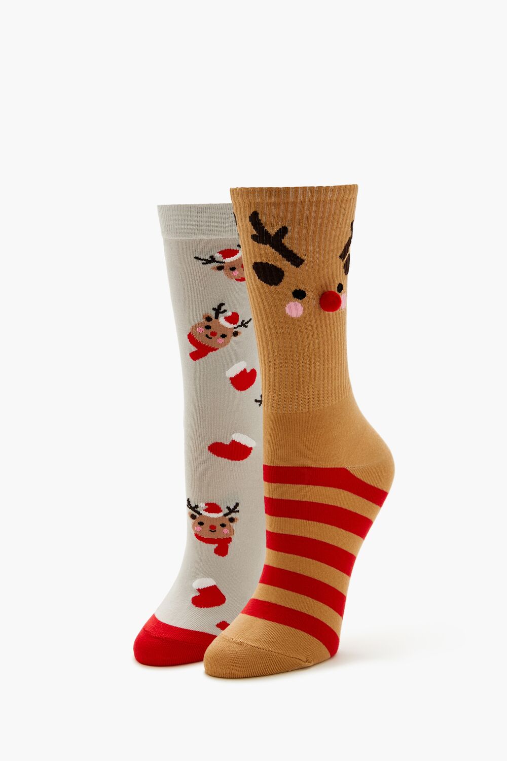 Forever 21 Reindeer Crew Sock Set