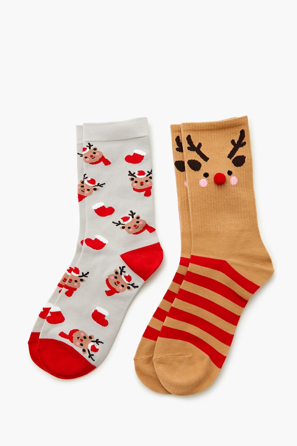 Forever 21 Reindeer Crew Sock Set