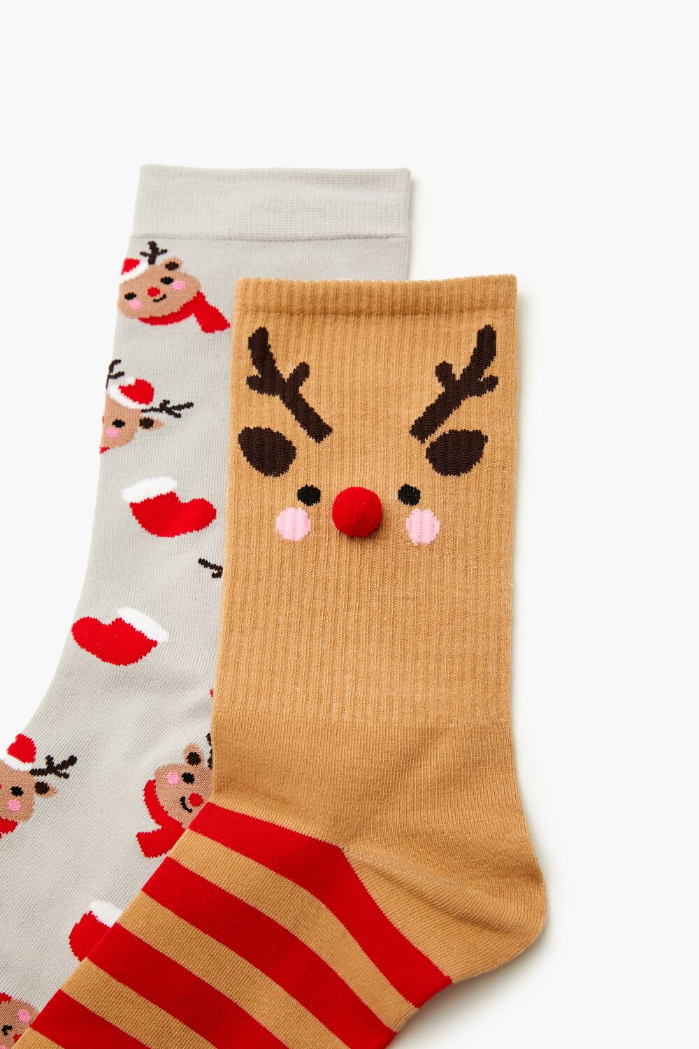 Forever 21 Reindeer Crew Sock Set