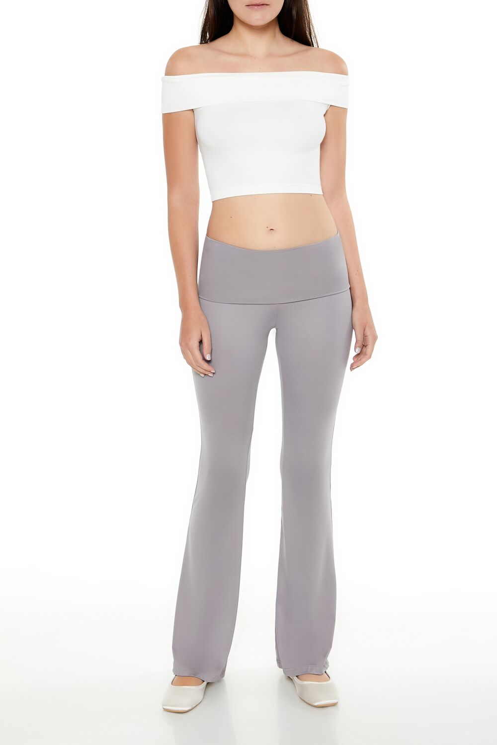 Forever 21 Seamless Off-the-Shoulder Crop Top