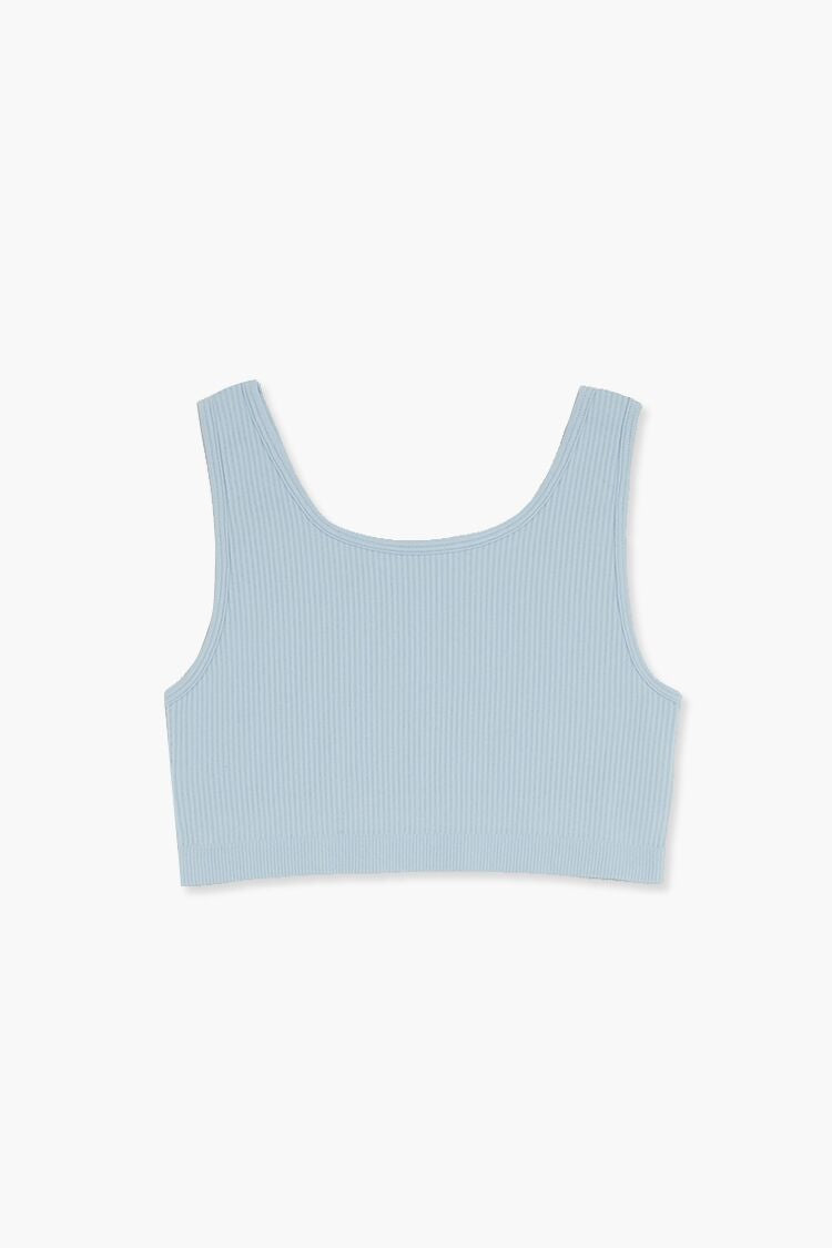 Forever 21 Ribbed Scoop Neck Crop Tank