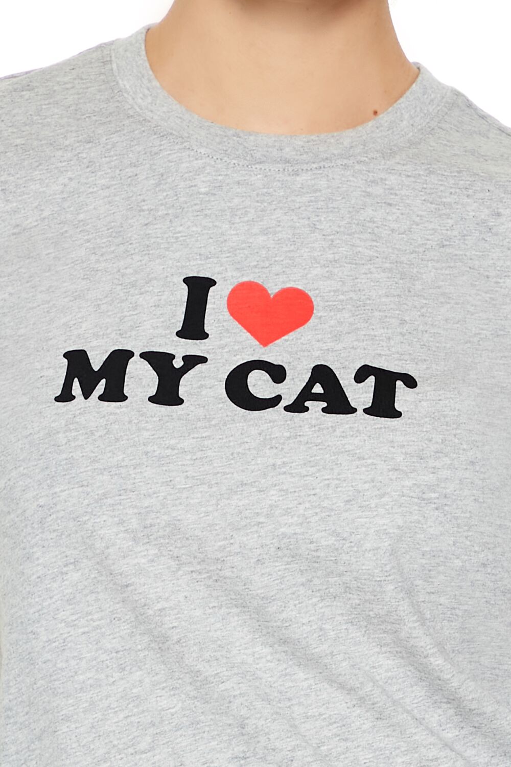 Forever 21 I Love My Cat Graphic Tee