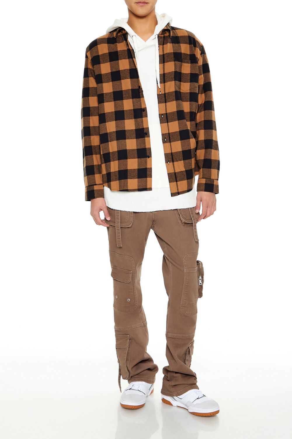 Forever 21 Buffalo Check Overshirt