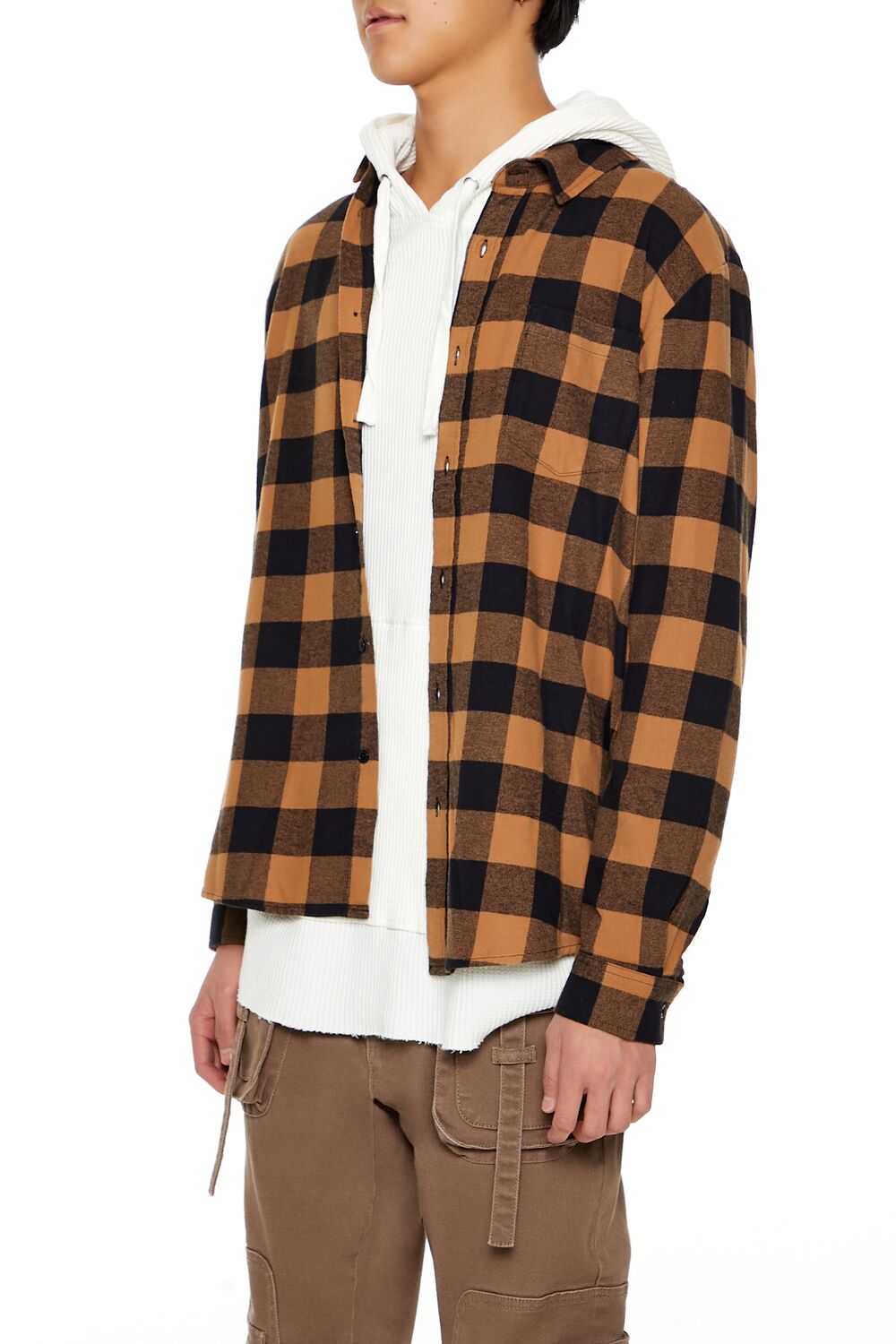 Forever 21 Buffalo Check Overshirt