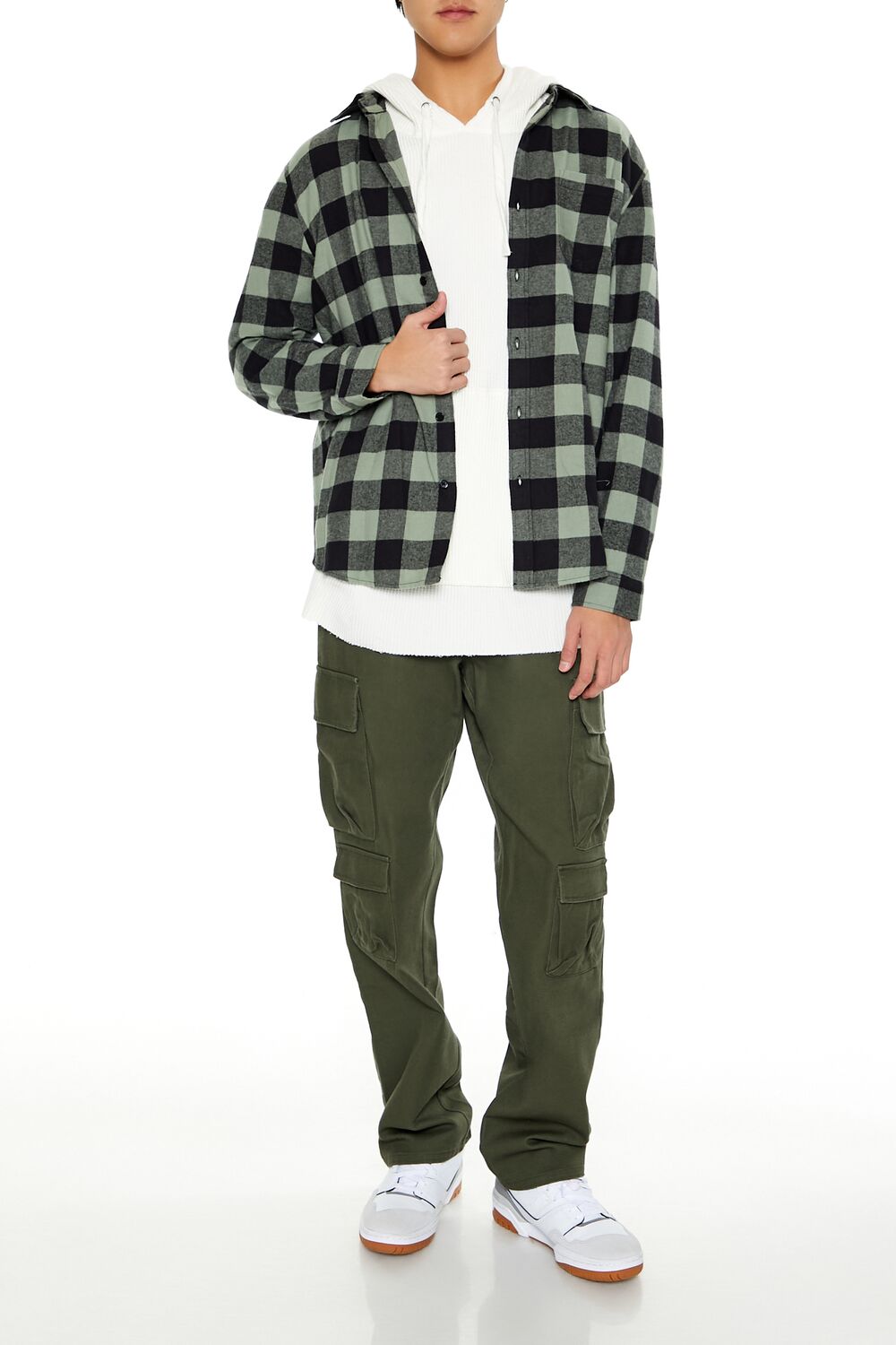 Forever 21 Buffalo Check Overshirt