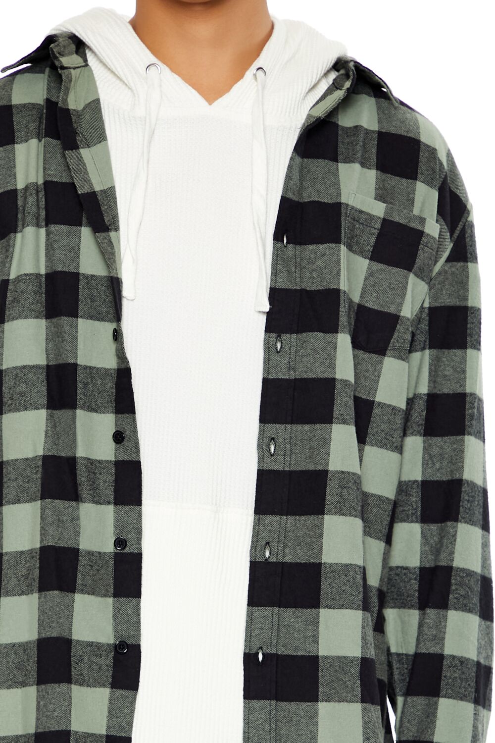 Forever 21 Buffalo Check Overshirt