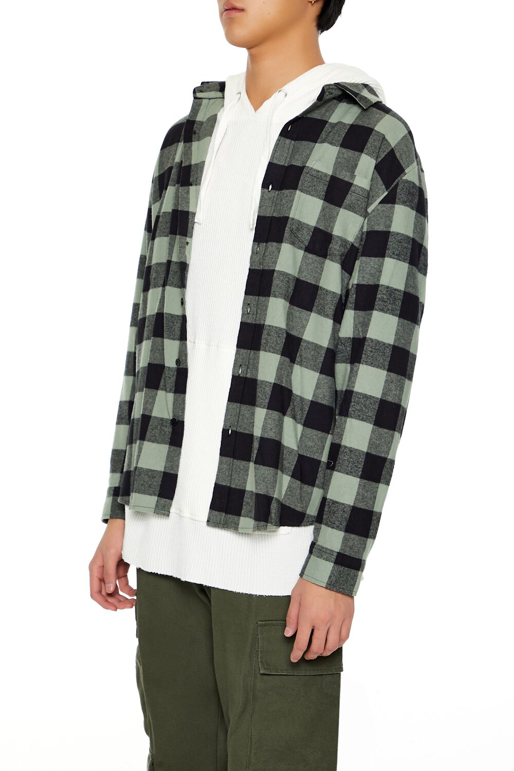 Forever 21 Buffalo Check Overshirt