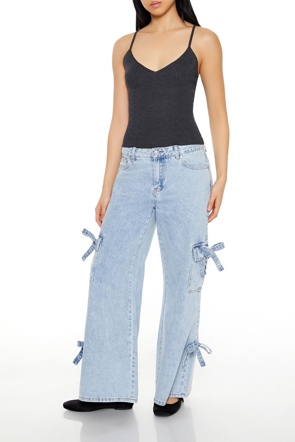 Forever 21 Ribbed Knit V-Neck Cami