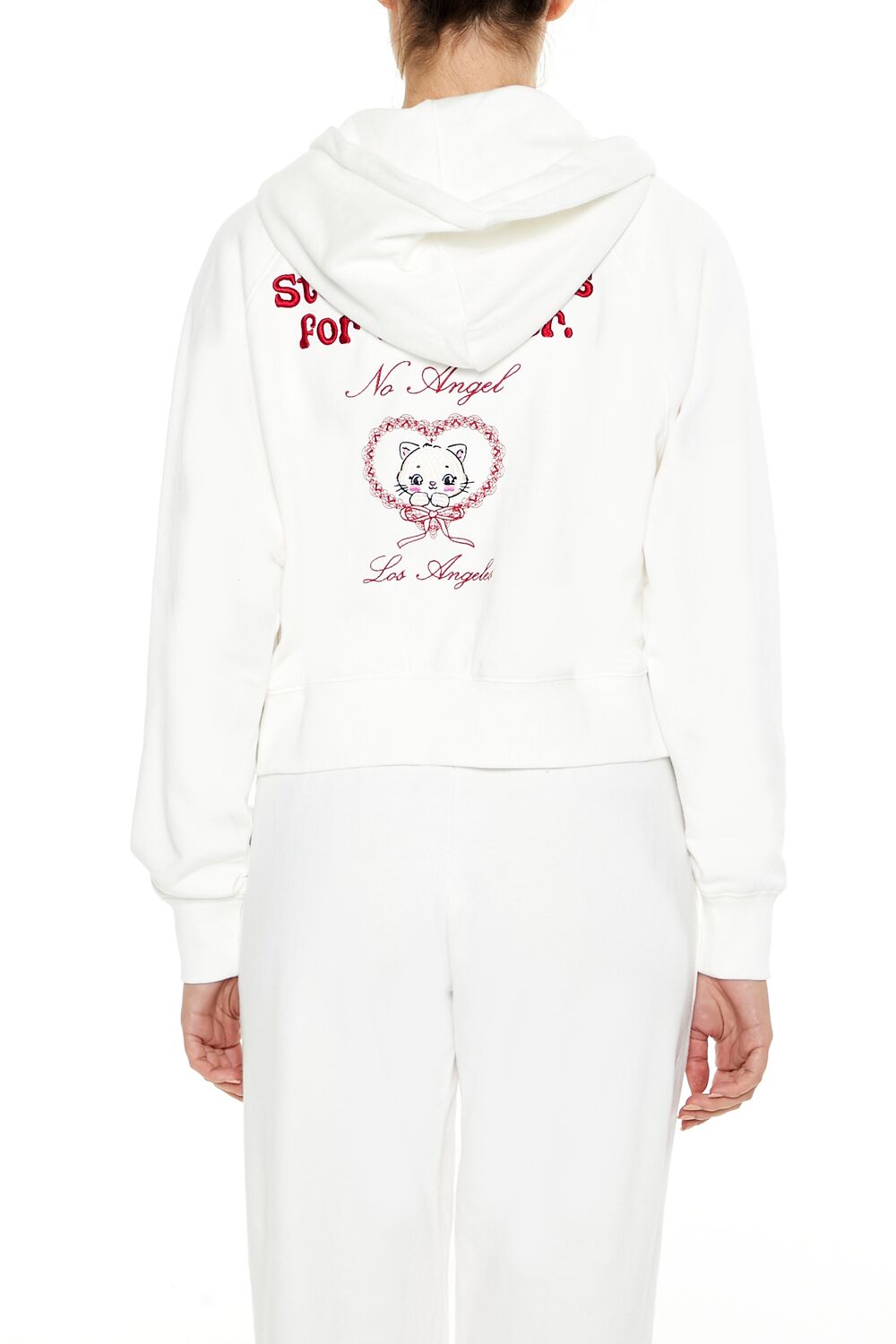 Forever 21 Devil Heart Zip-Up Hoodie