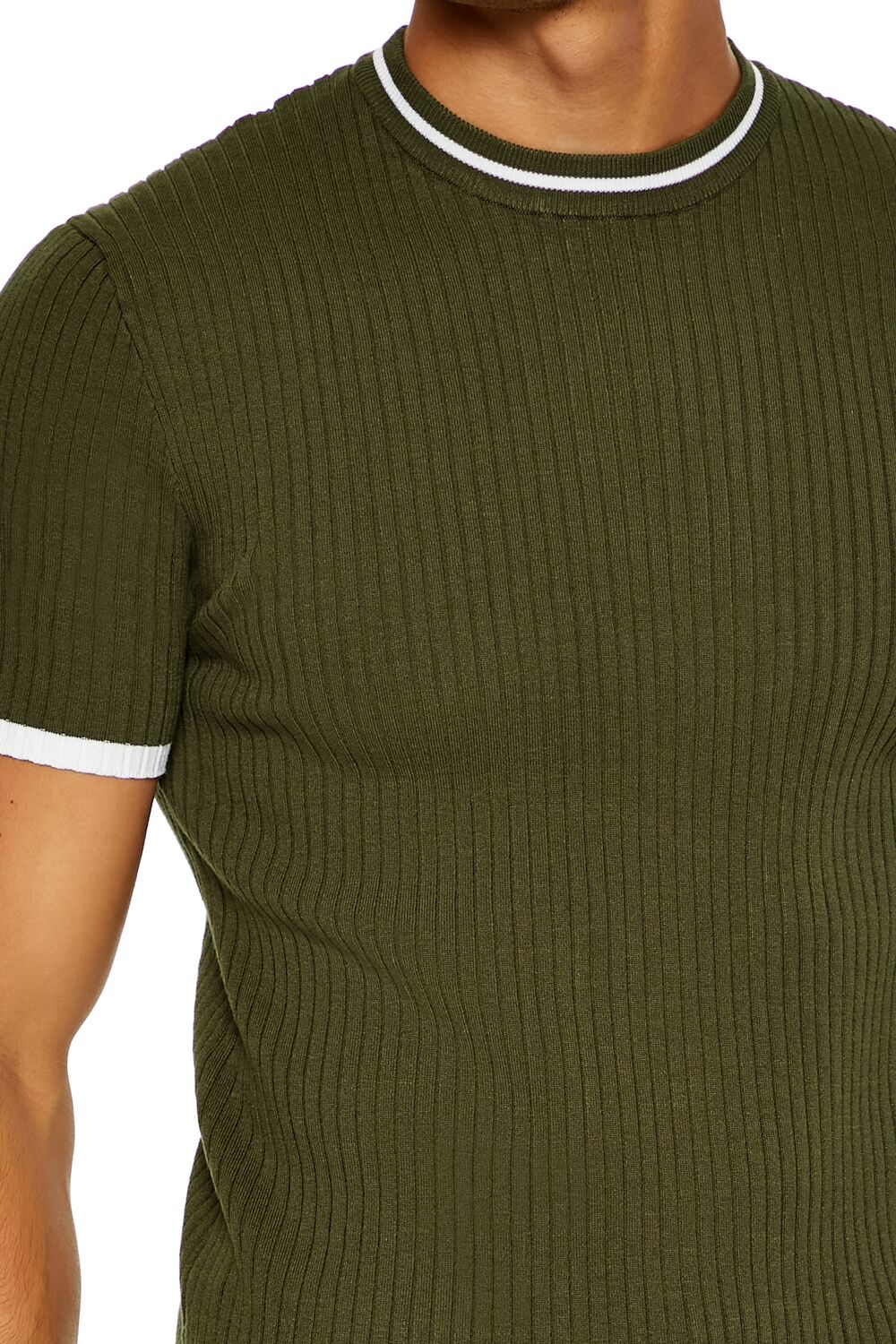 Forever 21 Ribbed Ringer Knit Tee