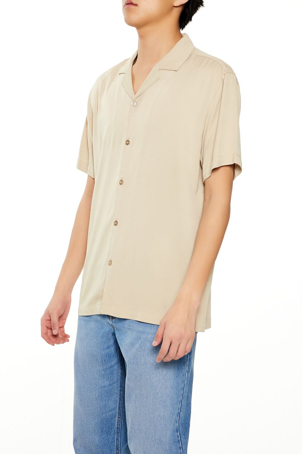 Forever 21 Relaxed Camp Collar Shirt