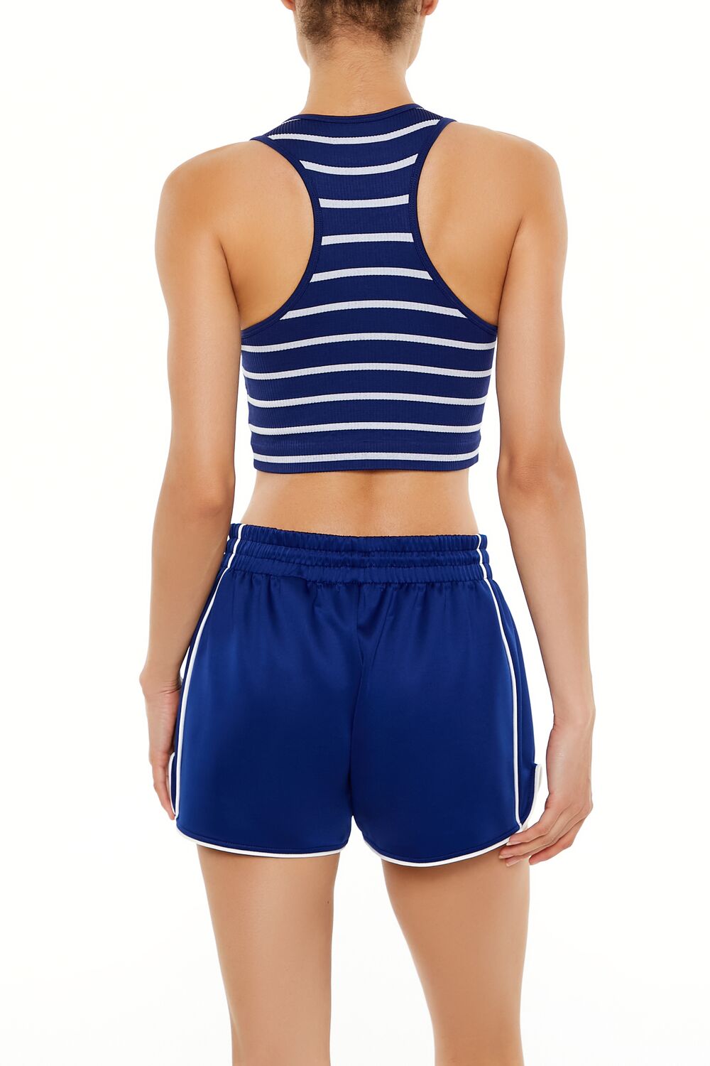 Forever 21 Striped Active Crop Tank