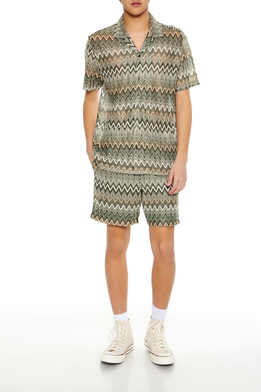 Forever 21 Zigzag Knit Shorts