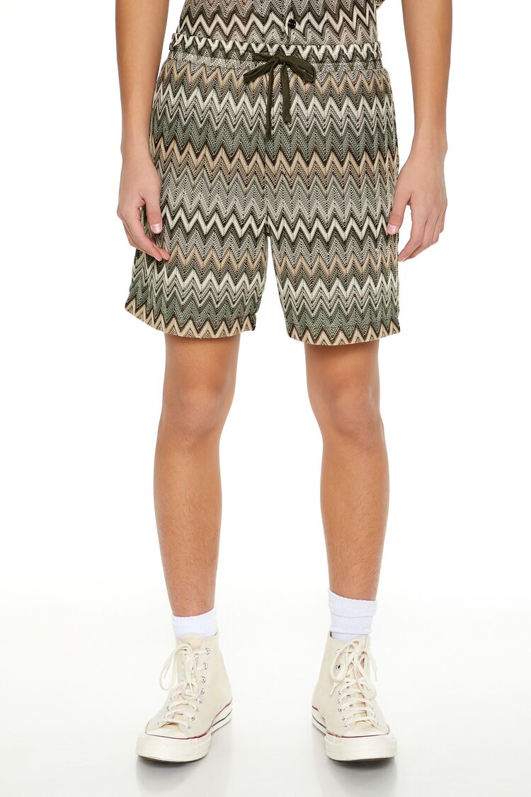 Forever 21 Zigzag Knit Shorts