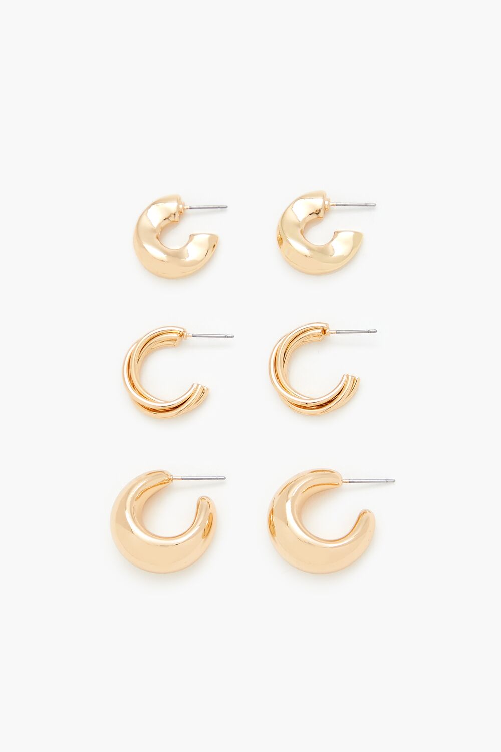 Forever 21 Chunky Hoop Earring Set