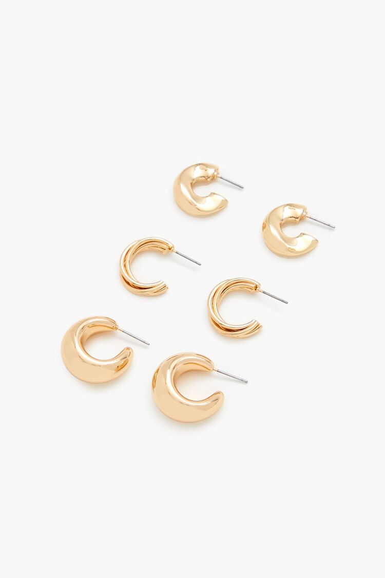 Forever 21 Chunky Hoop Earring Set