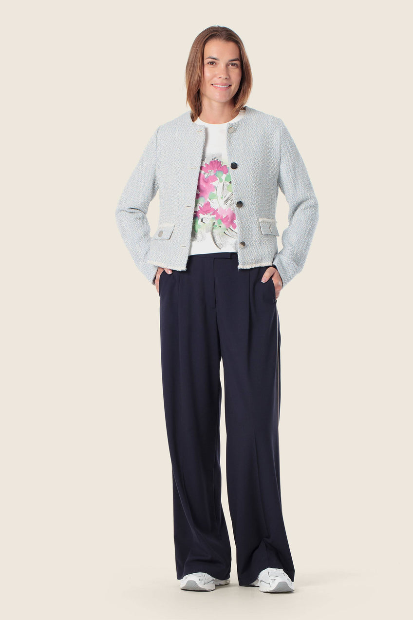 Gerry Weber Elegant bouclé jacket with button placket
