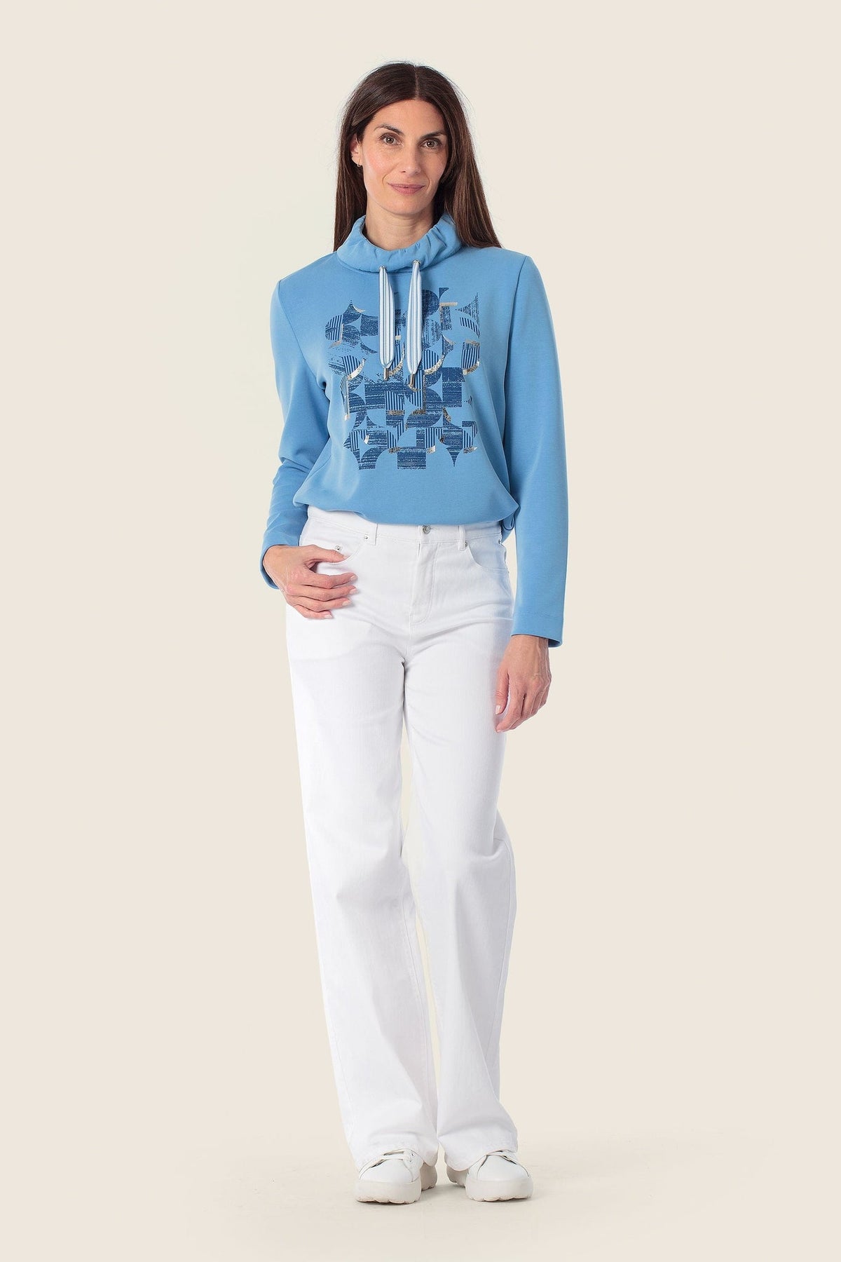 Gerry Weber Hoodie graphic print with hood