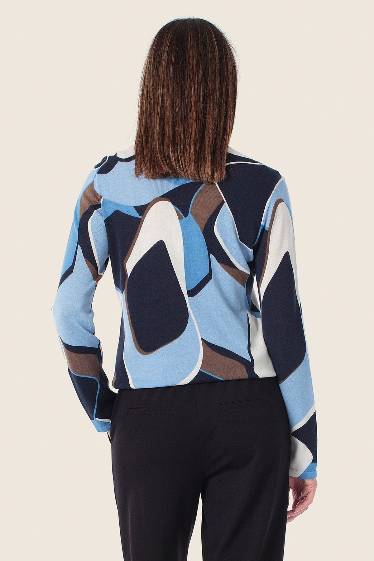 Gerry Weber Cotton sweater abstract print