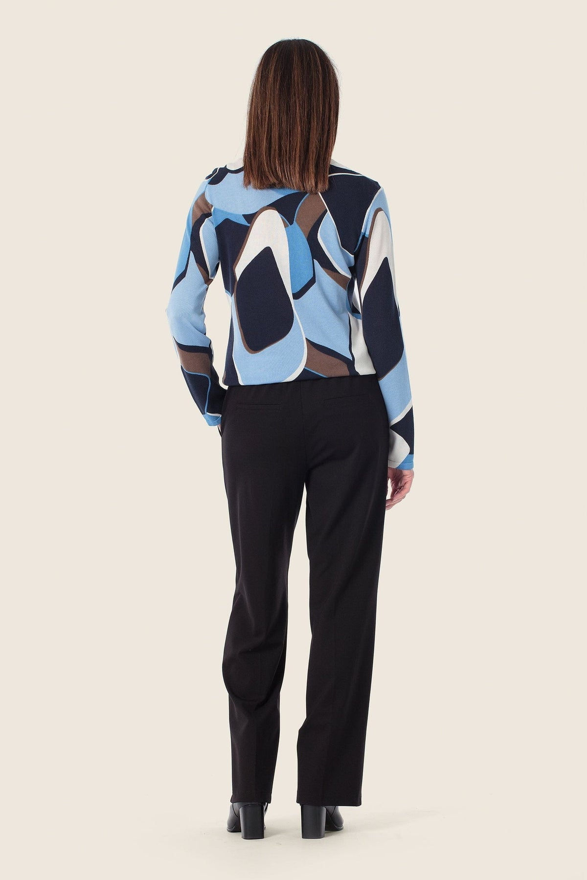 Gerry Weber Cotton sweater abstract print