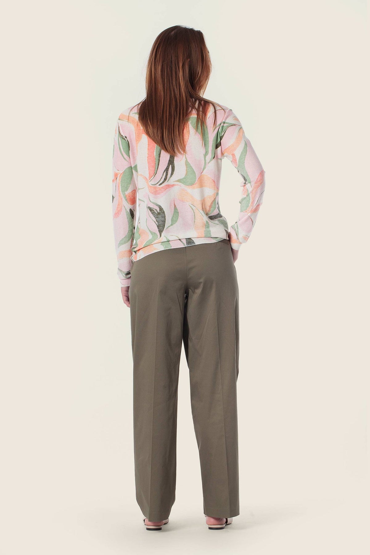 Gerry Weber Patterned knitted sweater in spring colors